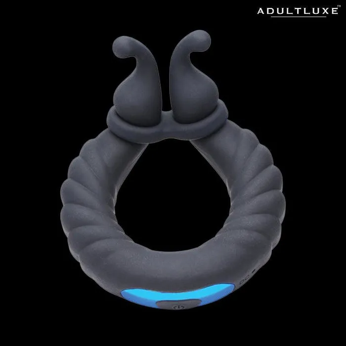 XR Brands Male Sex Toys Trinity Cobra Dual Stimulation Silicone Cock Ring
