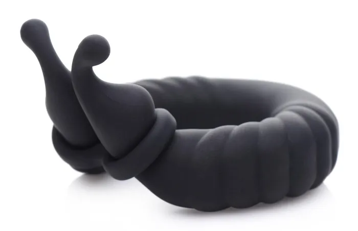 XR Brands Male Sex Toys Trinity Cobra Dual Stimulation Silicone Cock Ring