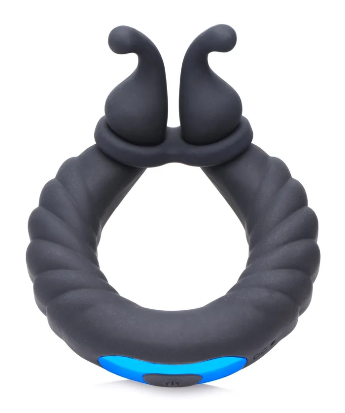 XR Brands Male Sex Toys Trinity Cobra Dual Stimulation Silicone Cock Ring