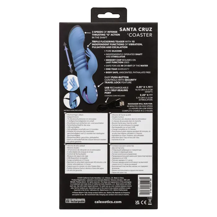 AAPD Vibrators SANTA CRUZ COASTER Thrusting G Spot Rabbit