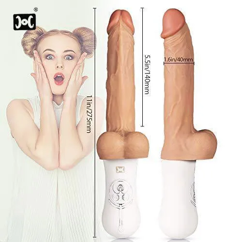 Allovers 6Inch 10 Vibrating 6 Telescoping Rotating Lifelike Silicone Realistic Dildo Sxo Toy Shop Female Sex Toys