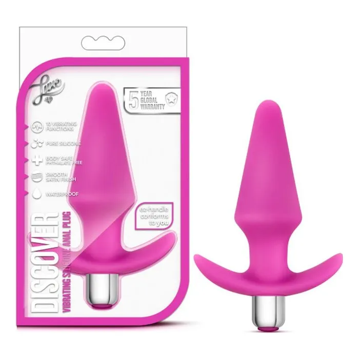 Anal Luxe Luxe Discover Pink Butt Plug with Vibrating Bullet