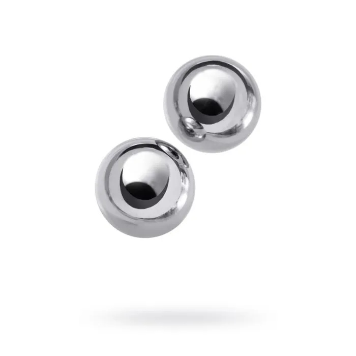 Dildos Metal Silver Metal 2 Pc Vaginal Balls 25cm Silver