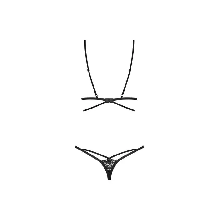 Diyosa 2 Pc Set Black LargeExtra Large by Obsessive Lingerie Obsessive Anal