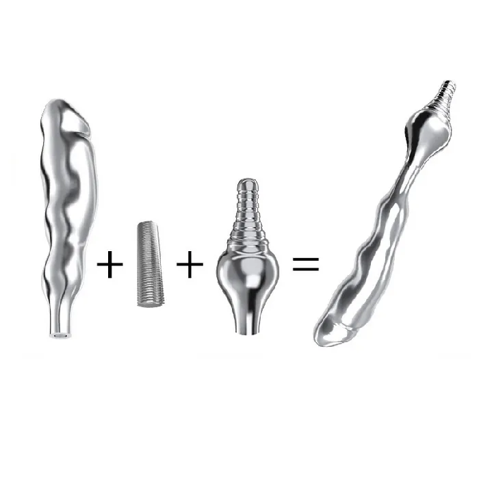EVEs SECRETS Butt PlugsTransformers Metal Anal Dildos with Removable Base Sex Toys for Couples Anal