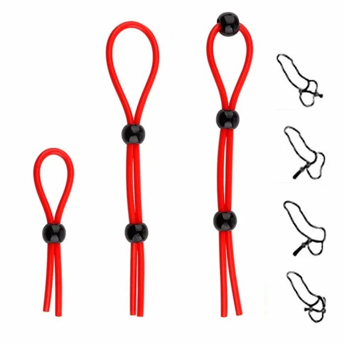 EVEs SECRETS Male Sex Toys Reusable Cock Rings Adjustable Penis Ropes Sex Toys for Men