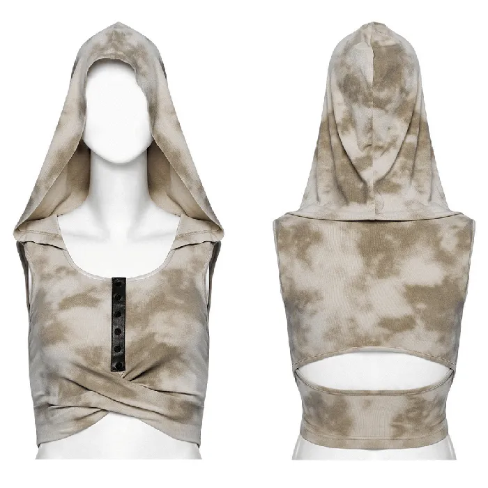 EVEs SECRETS Male Sex Toys Stylish Hooded Crop Top with Open Back Design