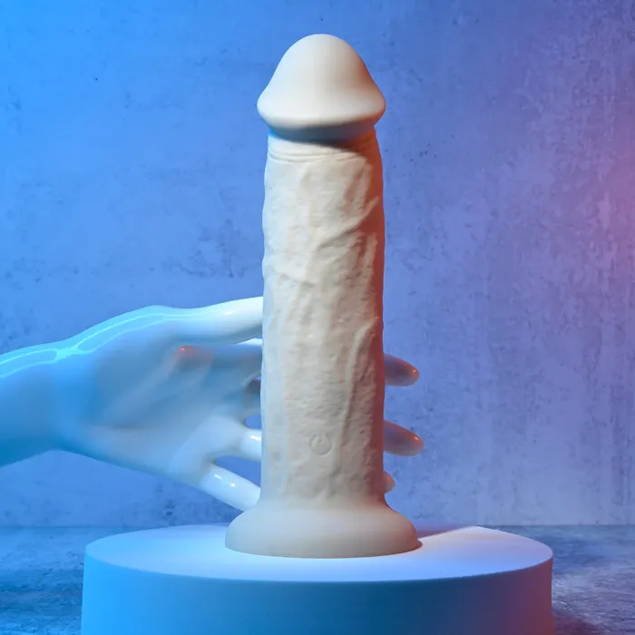 EVOLVED Dildos Evolved 7 GIRTHY VIBRATING DONG LIGHT