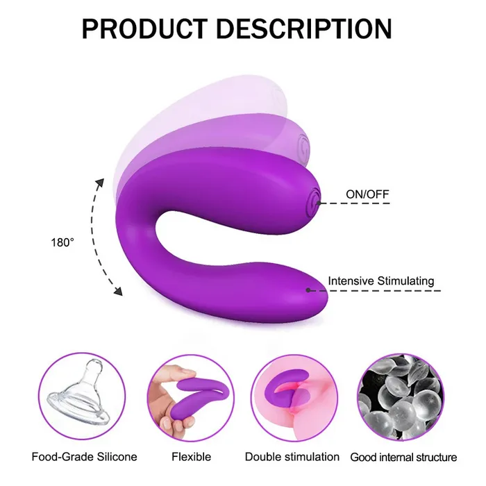 Female GSpot Vibrator Double Vibrator Sex Toy For Women Waterproof Silicone Stimulator EVEs SECRETS Female Sex Toys