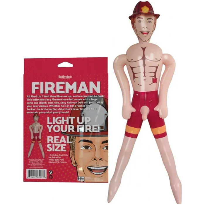 Fireman Inflatable Doll Hott Products Male Sex Toys