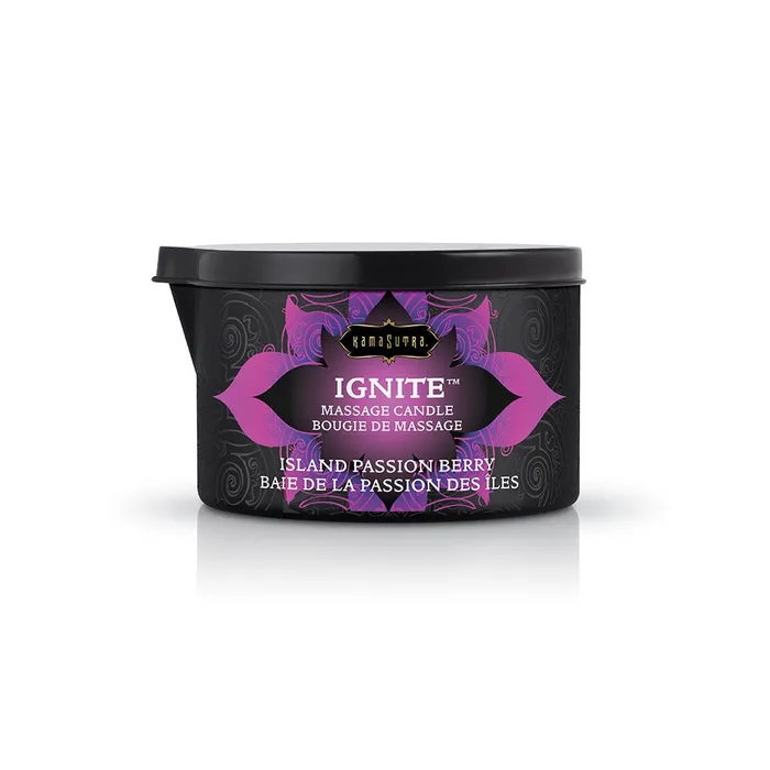 Kama Sutra Couples Ignite Massage Candle Island Passion Berry 6 Oz