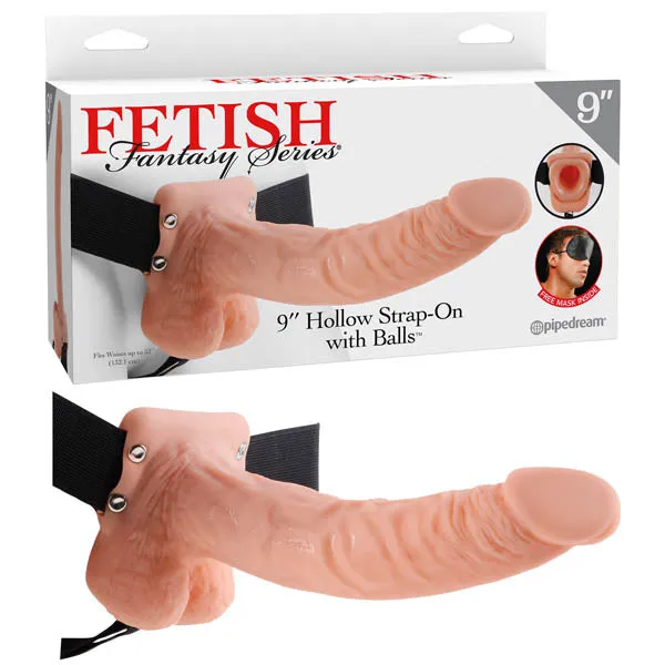 LonBrook Fetish Fantasy Hollow Strap On With Balls 229 cm Female Sex Toys