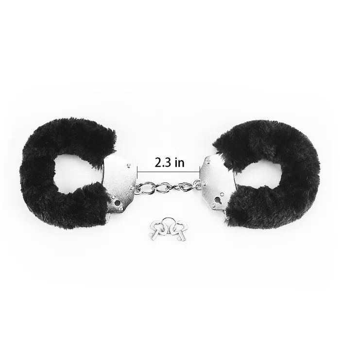 LoveToy Anal Fluffy Black Handcuffs Fetish Pleasure LoveToy