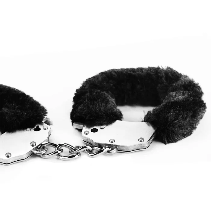 LoveToy Anal Fluffy Black Handcuffs Fetish Pleasure LoveToy
