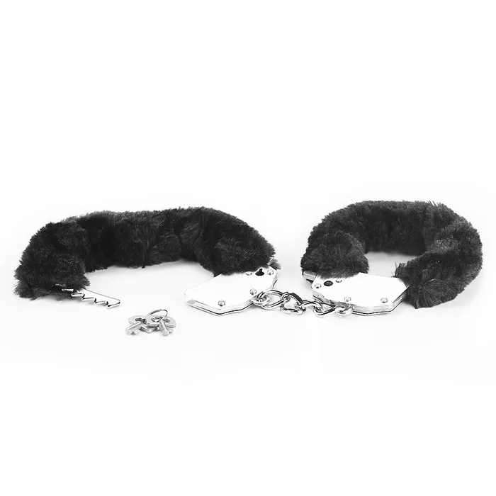 LoveToy Anal Fluffy Black Handcuffs Fetish Pleasure LoveToy