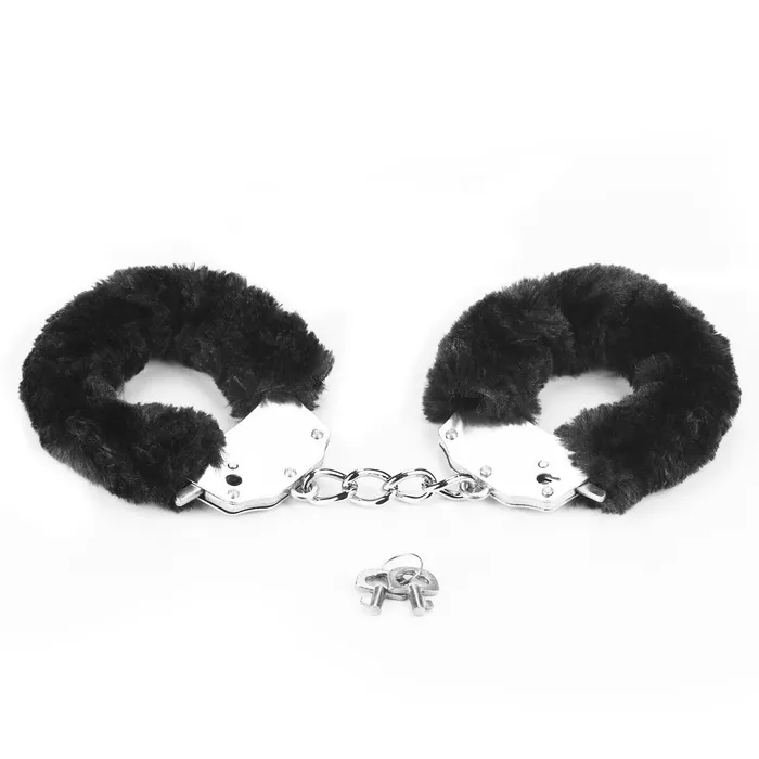 LoveToy Anal Fluffy Black Handcuffs Fetish Pleasure LoveToy