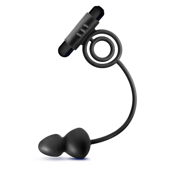 Male Sex Toys Blush Novelties Anal Adventures Platinum Silicone Anal Plug With Vibrating CRing Black Male Sex Toys Blush Novelties Anal Adventures Platinum Silicone Anal Plug With Vibrating CRing Black