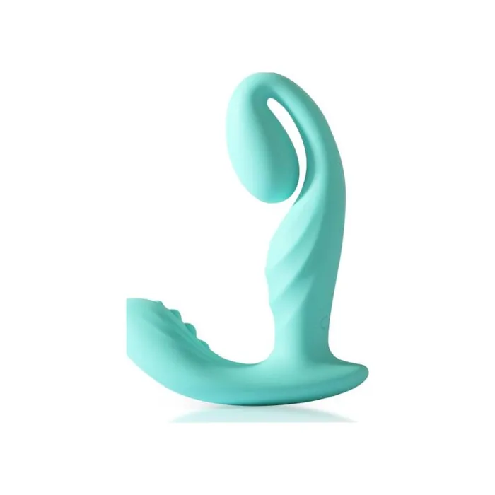 Vibrators Arosum LushVibe Wearable SproutShaped Unisex Vibrator Teal