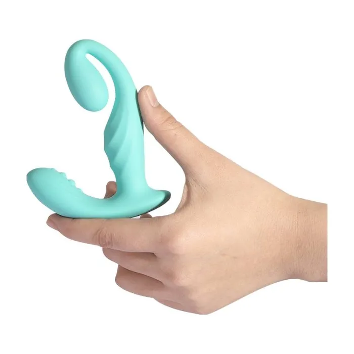 Vibrators Arosum LushVibe Wearable SproutShaped Unisex Vibrator Teal