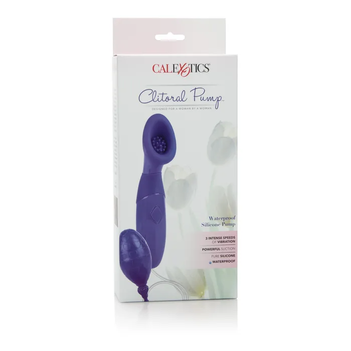 Waterproof Silicone Clitoral Pump Purple CalExotics Female Sex Toys