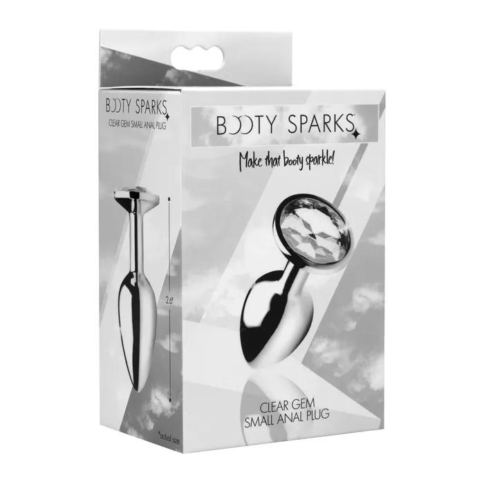 Clear Gem Anal Plug Small XR Brands Male Sex Toys