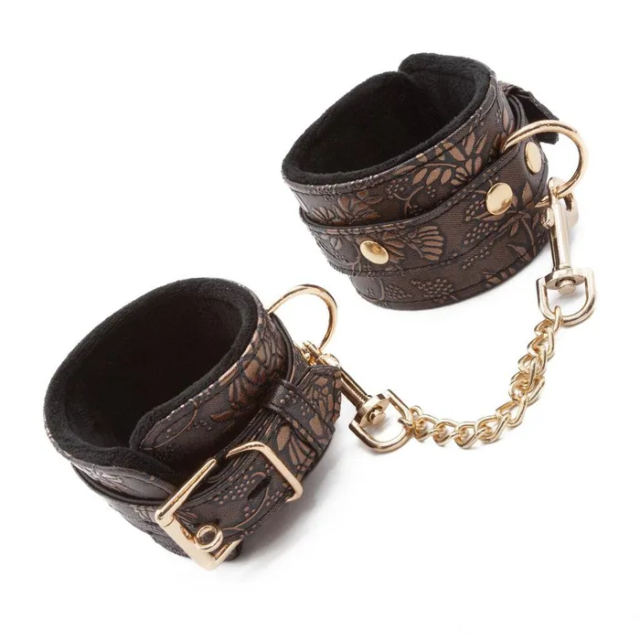 Couples vendorunknown Vegan Floral with Faux Fur Wrist Cuffs