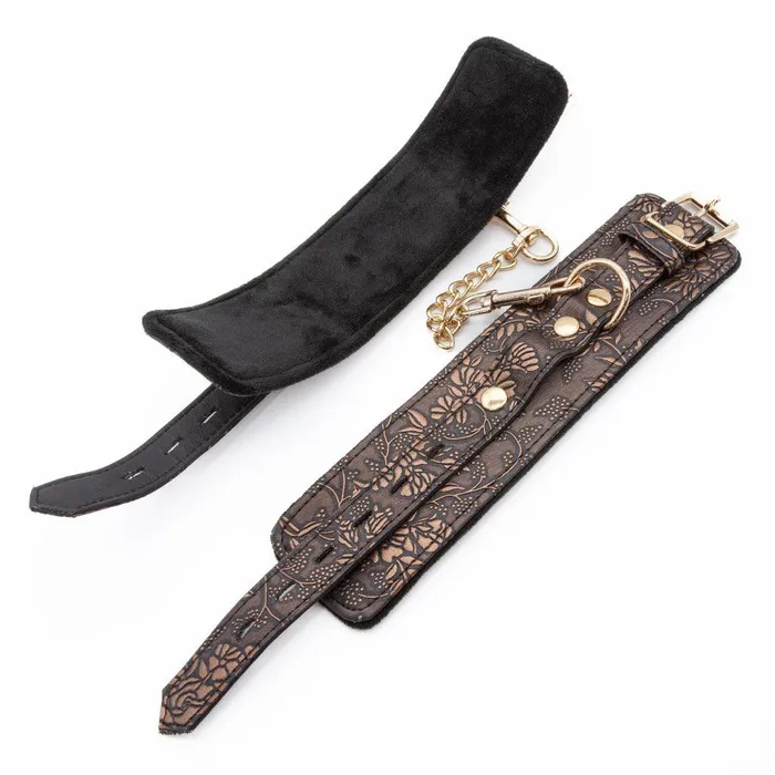 Couples vendorunknown Vegan Floral with Faux Fur Wrist Cuffs
