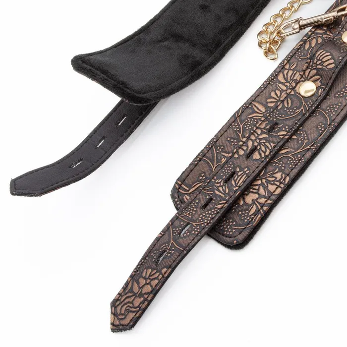 Couples vendorunknown Vegan Floral with Faux Fur Wrist Cuffs