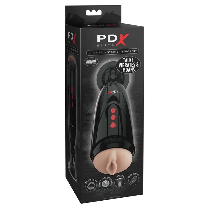 Dirty Talk Starter Stroker LightBlack PDX Brands Anal