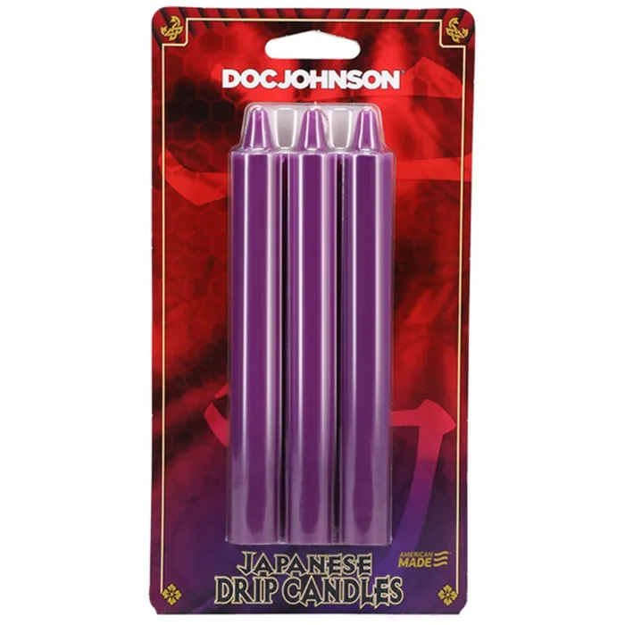 Doc Johnson Vibrators Doc Johnson Japanese Drip Candles 3 Pack Purple Doc Johnson Vibrators Doc Johnson Japanese Drip Candles 3 Pack Purple
