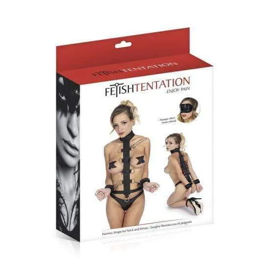 Female Sex Toys Fetish Tentation Harness Straps for Neck and Wrists