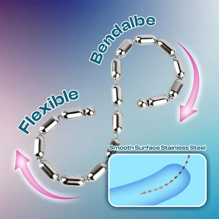 Flex Flow Flexible Stainless Steel Urethral Soundings FRISKY BUSINESS SG Male Sex Toys