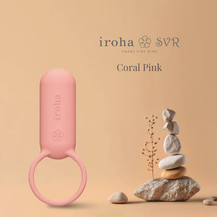 FRISKY BUSINESS SG Couples Iroha SVR Vibrating Cock Ring Coral Pink