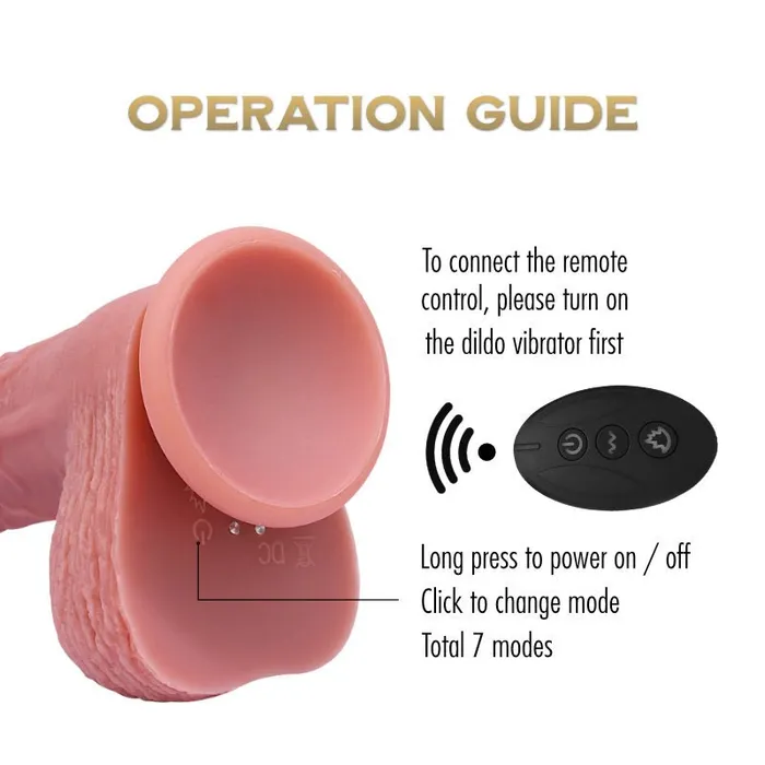 FRISKY BUSINESS SG Female Sex Toys Uranus Realistic Vibrating and Rotating Dildo