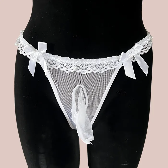 House of Chastity Male Sex Toys Nylon Panties With Penis Sheath