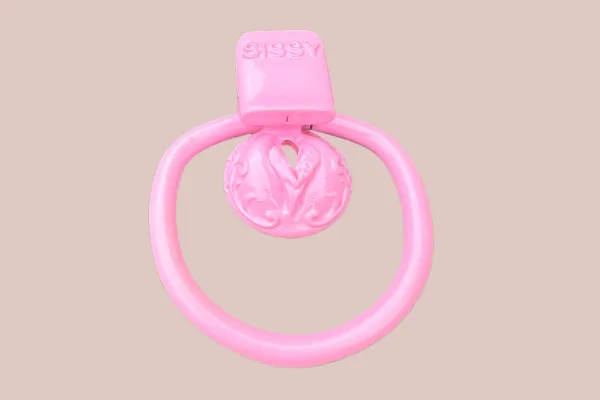 House of Chastity Male Sex Toys Ornate Scroll Sissy Pussy Micro Chastity Cage Kit