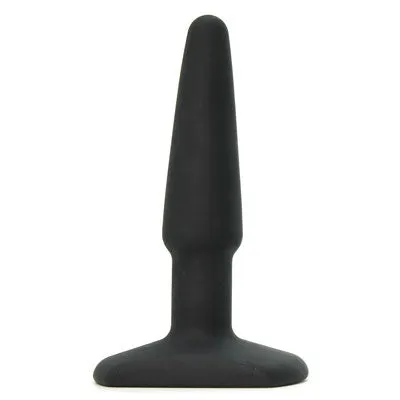 Hustler All About Anal Seamless Silicone Butt Plug 4inch Black Nalpac Anal