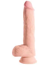 King Cock Dildos King Cock 10 3D Triple Density Fat Cock With Balls