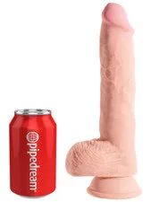 King Cock Dildos King Cock 10 3D Triple Density Fat Cock With Balls
