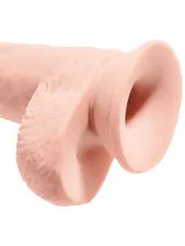 King Cock Dildos King Cock 10 3D Triple Density Fat Cock With Balls
