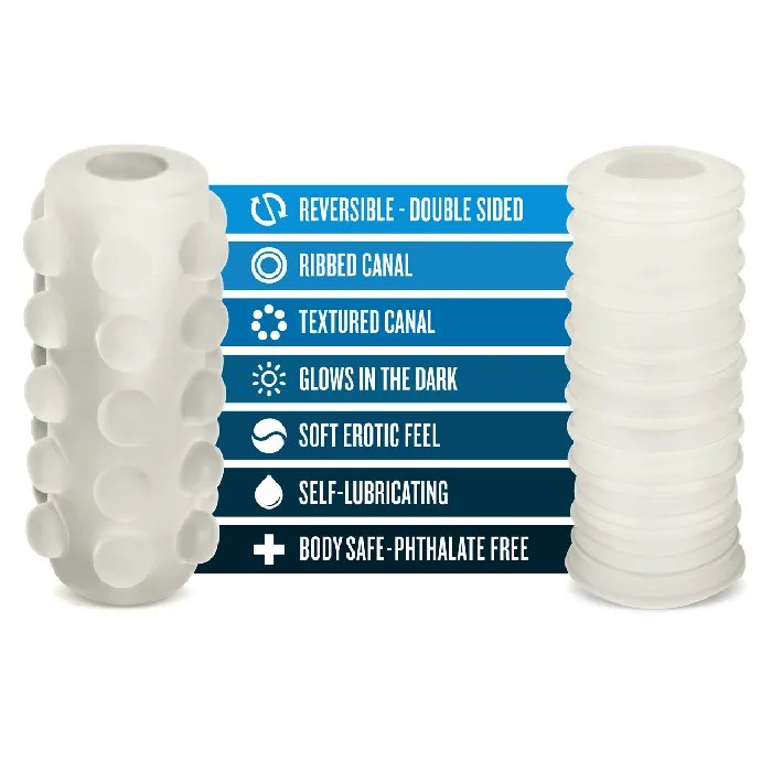 Male Sex Toys Blush Soft and Wet Reversible Orb Frosted
