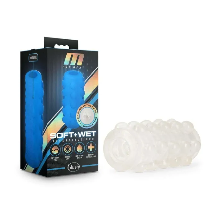 Male Sex Toys Blush Soft and Wet Reversible Orb Frosted