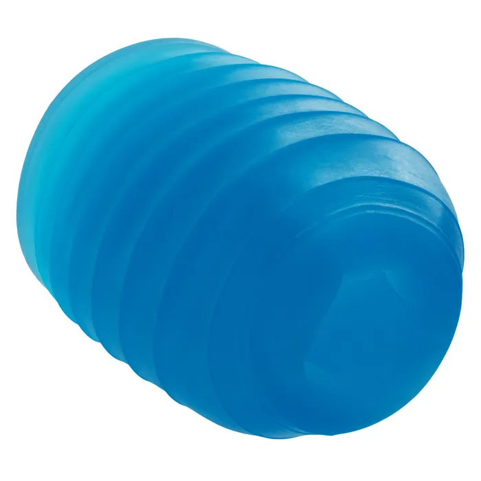 Male Sex Toys CalExotics Pop Sock Ribbed Pocket Stroker Blue
