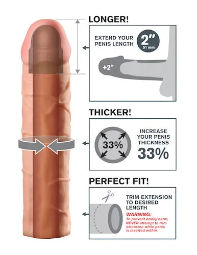 Male Sex Toys Fantasy XTensions Perfect 2inch Extension Flesh Wholesale Solutions Ltd
