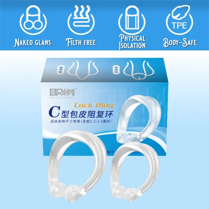 Male Sex Toys FRISKY BUSINESS SG Cock CRing Foreskin Correction Device
