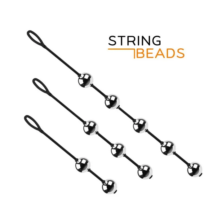 Male Sex Toys FRISKY BUSINESS SG Stainless Steel String Beads