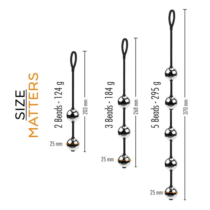 Male Sex Toys FRISKY BUSINESS SG Stainless Steel String Beads