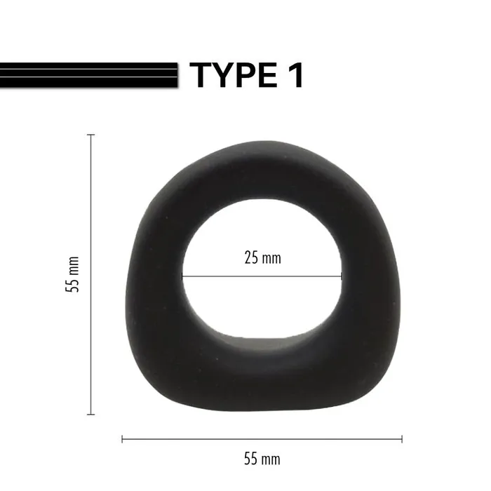 Male Sex Toys FRISKY BUSINESS SG The Grip Guard Silicone Cock Rings