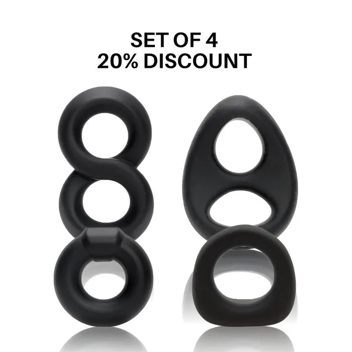 Male Sex Toys FRISKY BUSINESS SG The Grip Guard Silicone Cock Rings