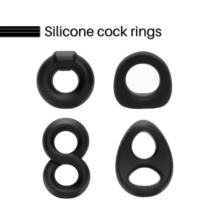 Male Sex Toys FRISKY BUSINESS SG The Grip Guard Silicone Cock Rings